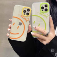 big cute smile cartoon smiley phone case soft silicone protective cover for iphone 11 12 mini pro max 7 8 plus xs max x xr capa