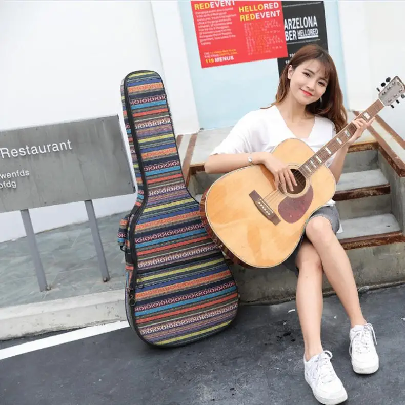 Водонепроницаемый вязаный чехол в фольклорном стиле для акустической гитары Gig