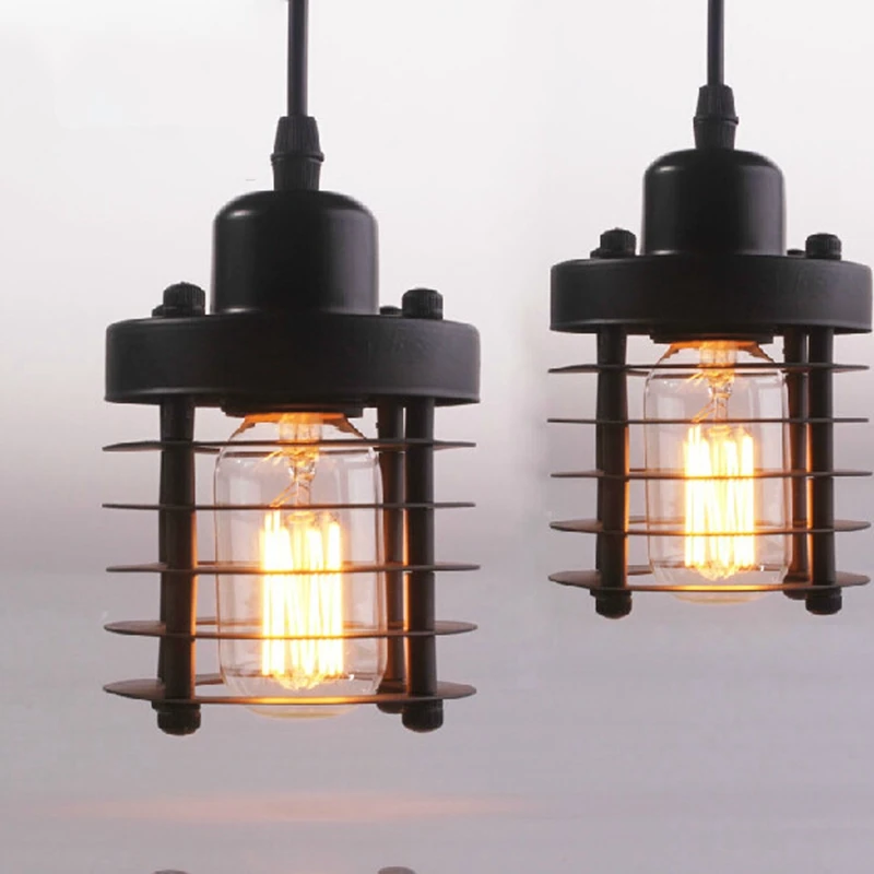 

E27 40W Single Head Balcony Lamp Retro Industrial Droplight Edison lights chimney110-240V