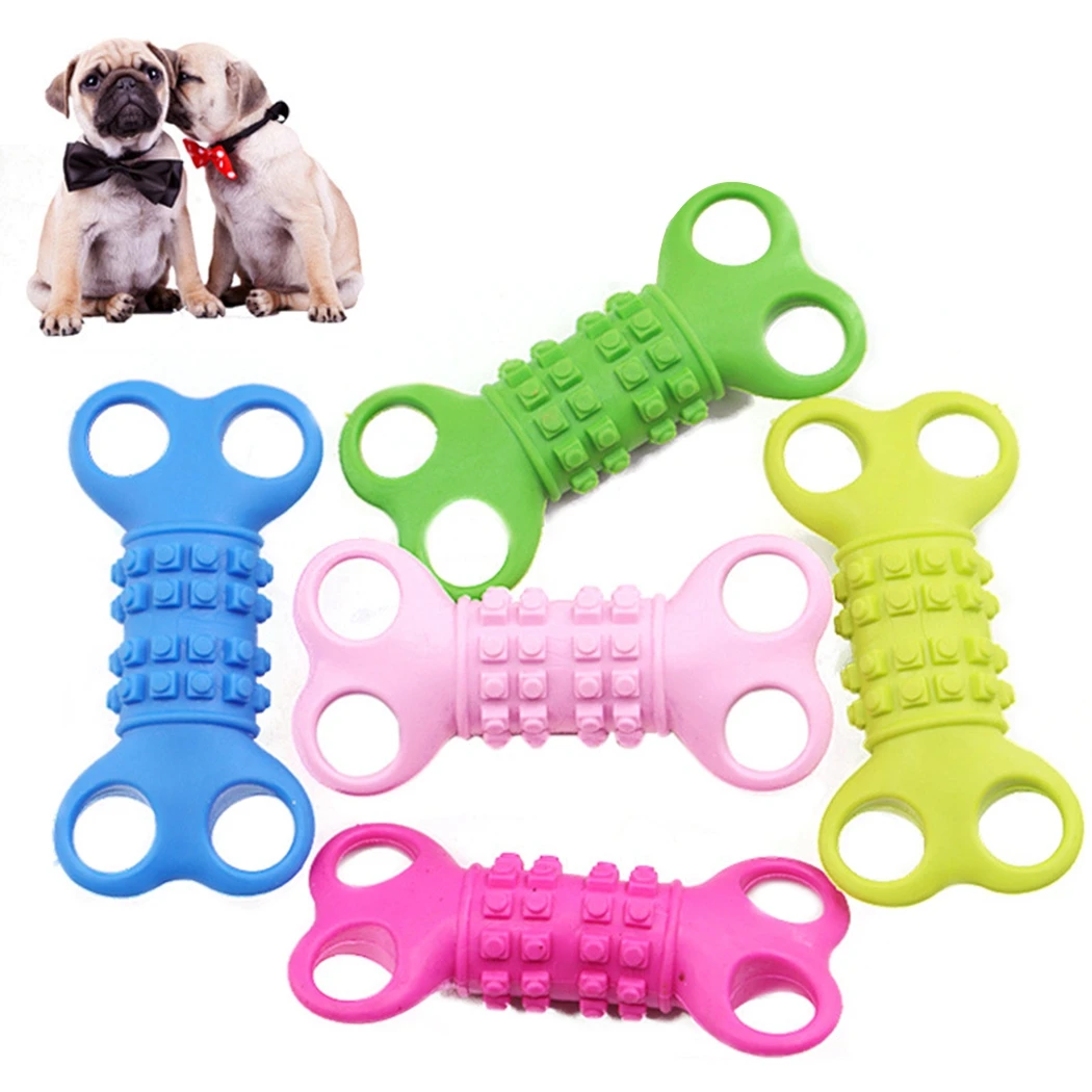 

Dog Toys Pet Rubber Chew Toy Dogs Puppy Creative Funny Bite Chewing Clearning Teething Toy Pet cachorro brinquedo Random Color