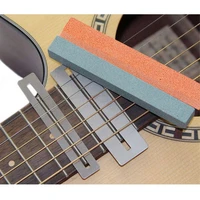6pcs guitar fret wire sanding stone protector kit finger plate radian polishing diy luthier tool guitar bass parts accessories