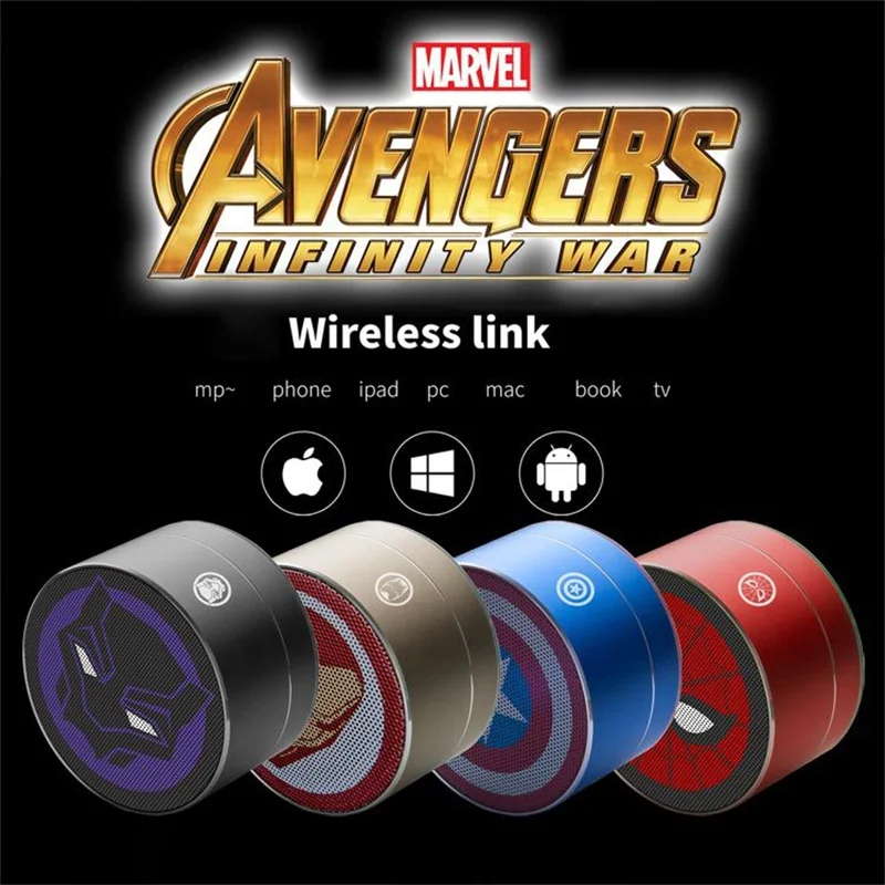 Беспроводная Bluetooth Колонка Marvel Железный человек Капитан Америка 201 автомобильный