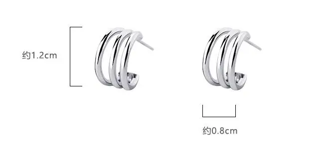 Женские серьги-гвоздики из стерлингового серебра 925 пробы | Украшения и