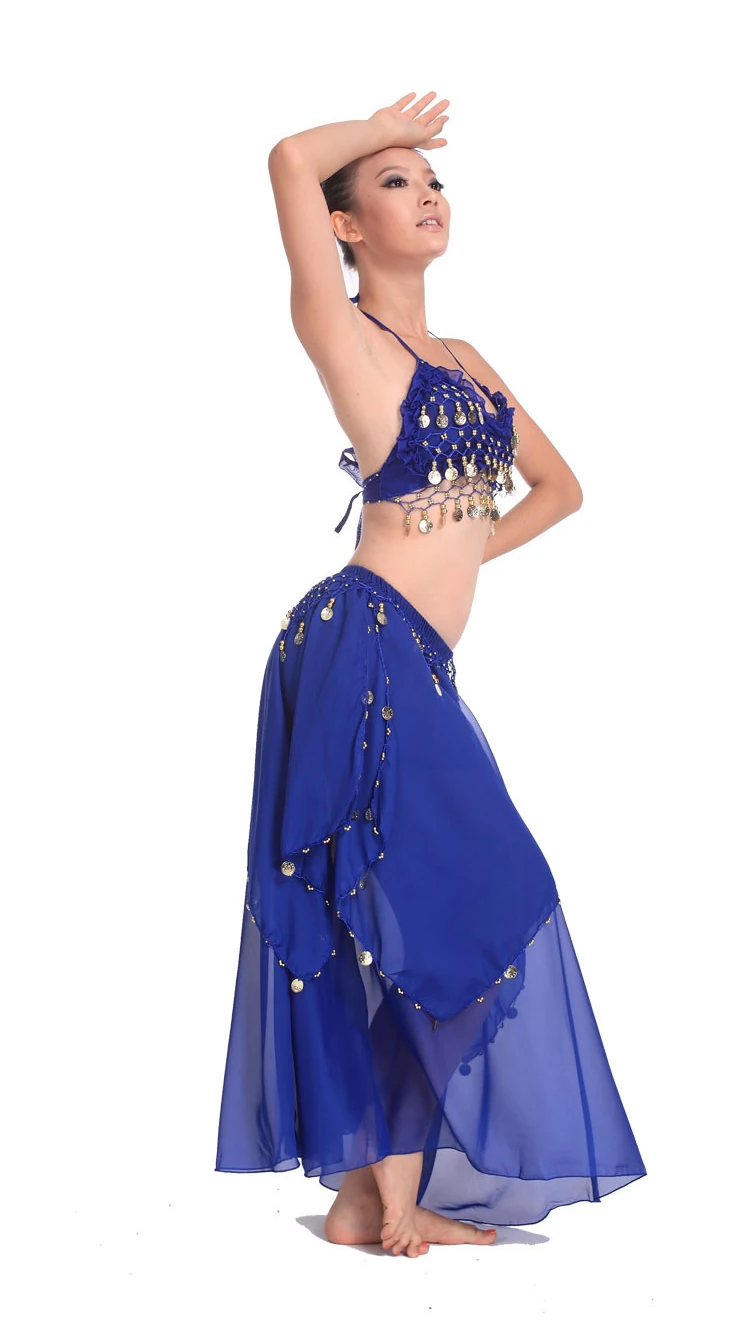 Костюм для танца живота женский комплект из 2 предметов (бюстгальтер и юбка) |