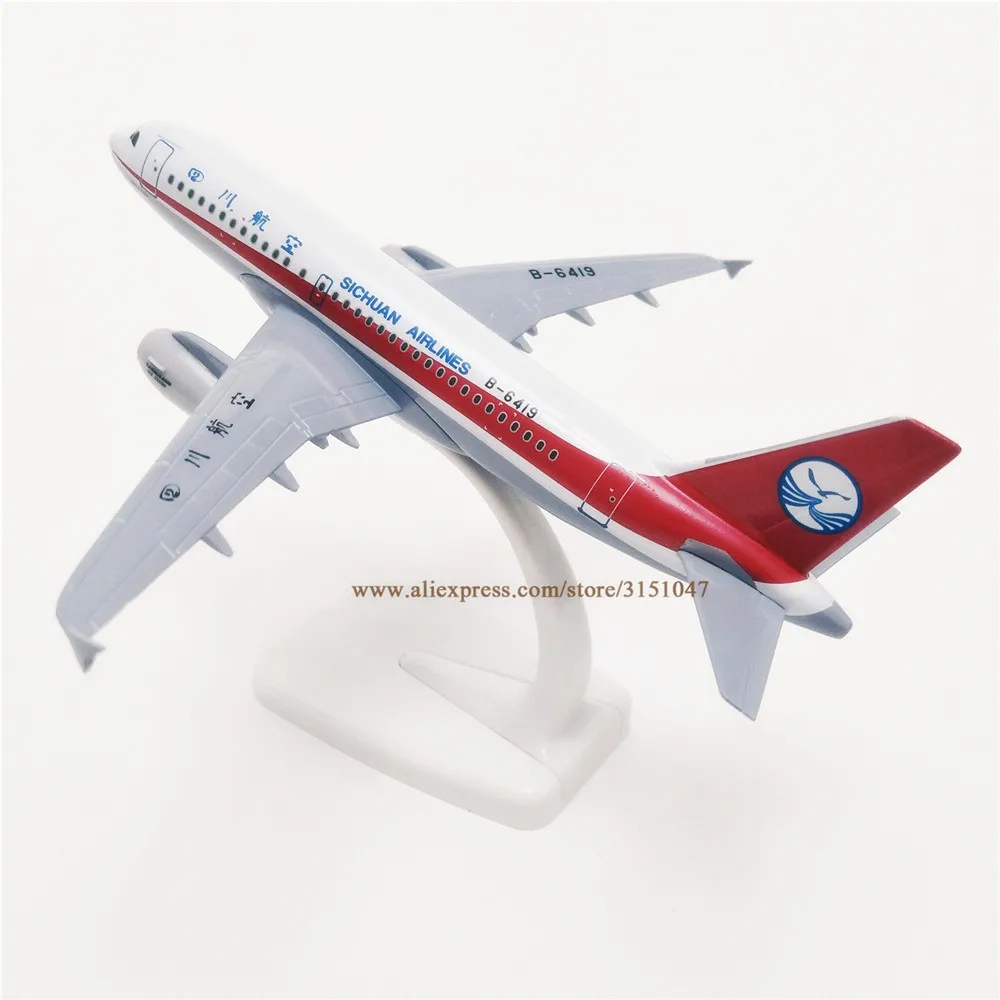 Новый 20 см Air China Sichuan Airbus A319 модель самолета металлический сплав самолет литье под