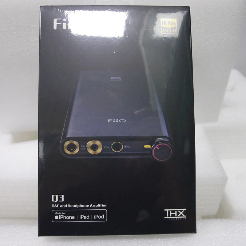 Усилитель для наушников FiiO DAC Q3 DSD 768K/32 бит AK4462DAC с технологией THX AAA amp освещения и