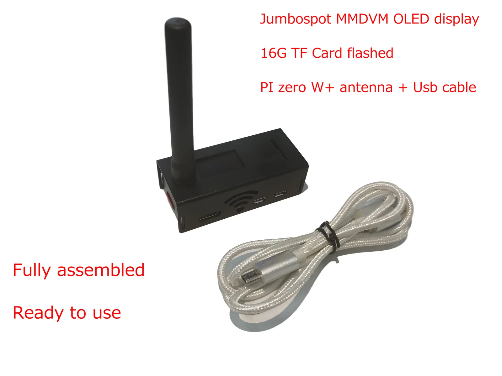 Сборная точка доступа Jumbo Spot UHF и VHF MMDVM P25 DMR YSF с Raspberry PI zero W + TF-карта 16G USB-кабель