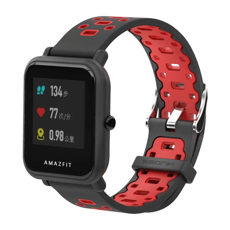 Ремешок спортивный для Amazfit Bip GTS защитный чехол-бампер Xiaomi Huami 20 мм | Электроника