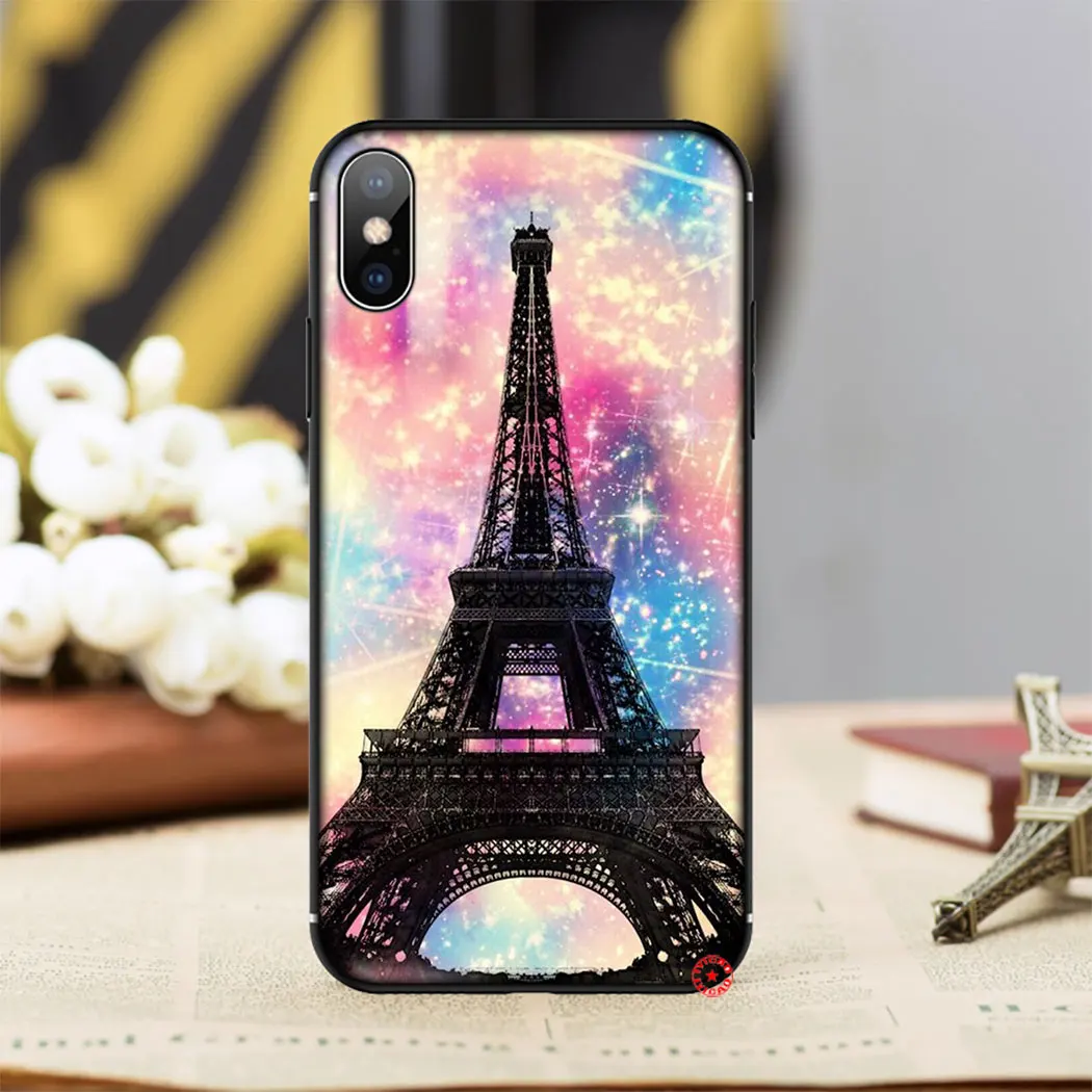 Мягкий силиконовый чехол Y25 с изображением Эйфелевой башни для iPhone 11 Pro XS Max XR X 8 7 6