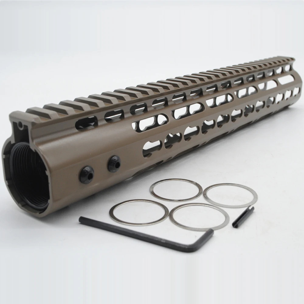 12 дюймов Keymod Handguard Rail черный/красный/загар/серый цвет Бесплатная система