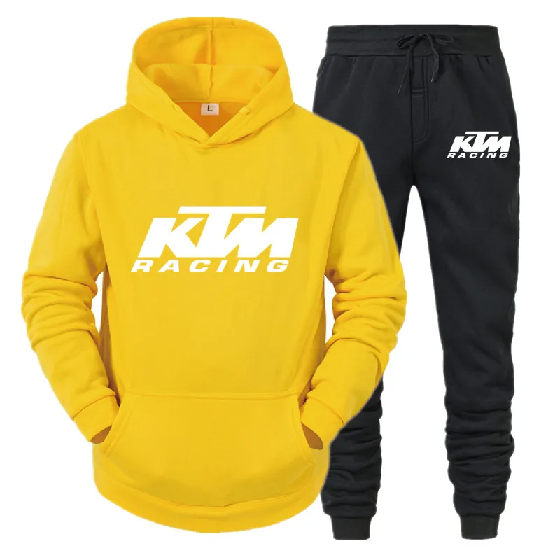 

Sportswear casual, breathable and comfortable, high quality solid autumn and winter men's Hoodie + pants two-piece set