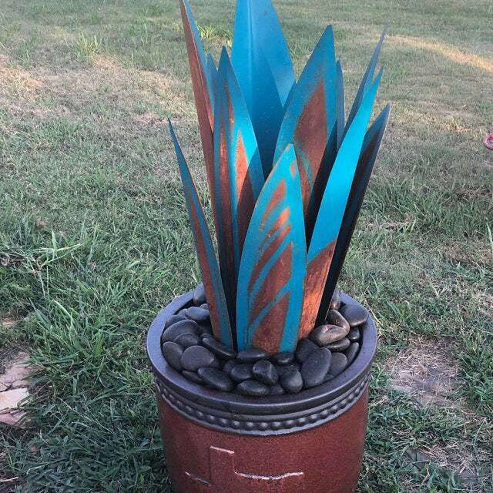 

Diy Metal Art Tequila Rustic Sculpture Garden Yard Sculpture Home Decor 9 leaves Garden Decoration Outdoor Tuin Decoratie