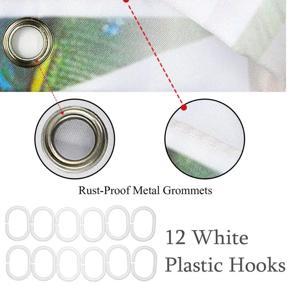Дизайнерская винтажная тканевая занавеска для душа в стиле Хэллоуин с ведьмой и