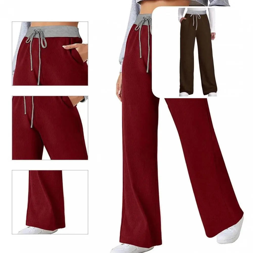 

Soft Great Oversized Women Trousers Fade-less Sweatpants Breathable for Work