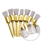 10 шт., зубная полировальная щетка, материал глинозема, плоская острая чаша, полировщик зубов, пророчество, кисти для наконечника с угловым наконечником