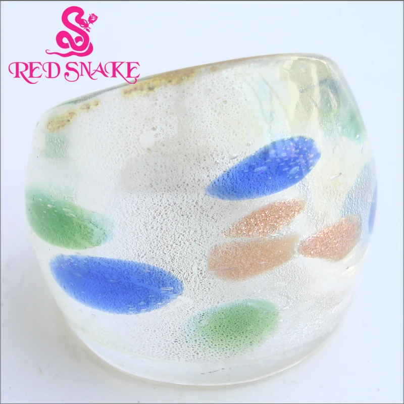 

RED SNAKE Brand Fashion Ring Handmade Murano Glass Multifarious Rings RSMG0000#242