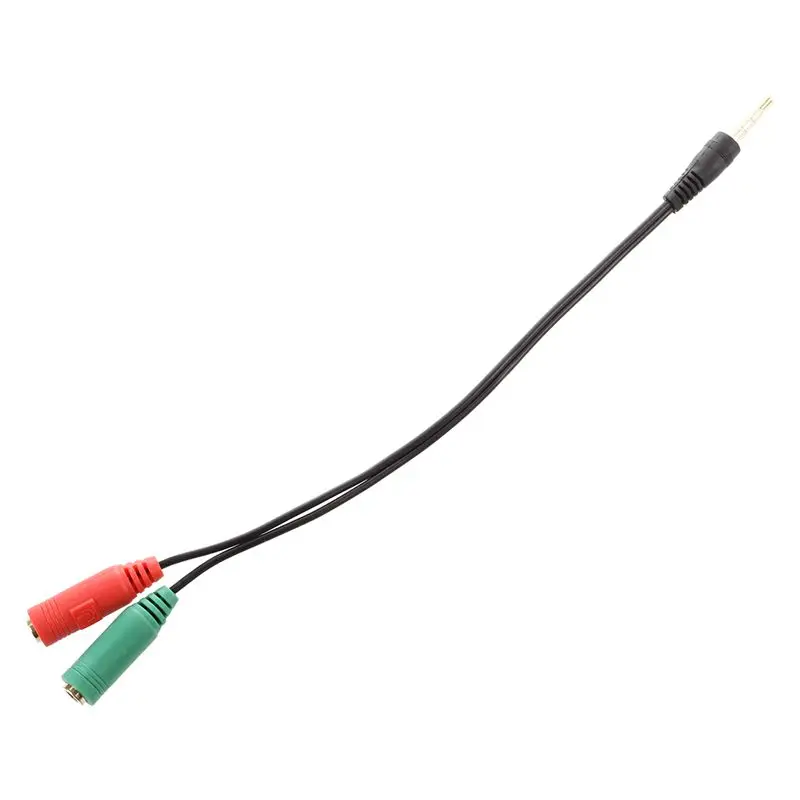 

20cm 3.5mm Male to Dual Female Microphone Audio Extension Cable