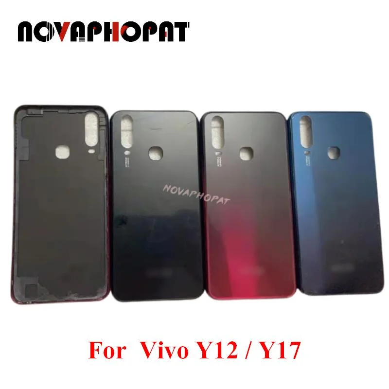 

Novaphopat For VIVO Y3 / Y12 / Y15 / Y17 2019 Middle Frame Bezel Back Cover Battery Door Housing Case With Camera Glass Lens