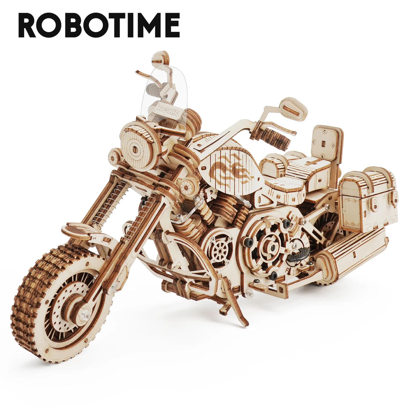 Robotime Rokr 420 шт. крейсер мотоцикл DIY деревянная модель строительные блоки наборы
