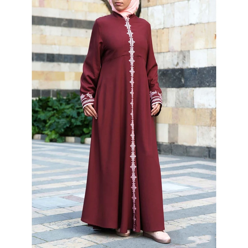

Women Plus Size Dubai Muslim Abaya Dress Long Dress Print Arabic Hijab Caftan Kaftan Robe Ramadan Islamic Clothing Maxi Dress