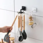 Крючки для кухни с поворотом на 360 , гаджеты, кронштейн, аксессуары, крючок для ванны, настенное крепление, крючки для хранения полотенец в кухне, ванной