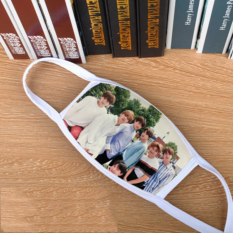 10 шт./партия KPOP маска для рта и лица JUNGKOOK Jimin SUGA JIN J-HOPE RM космическая хлопковая маска теплая и пылезащитная PM2.5