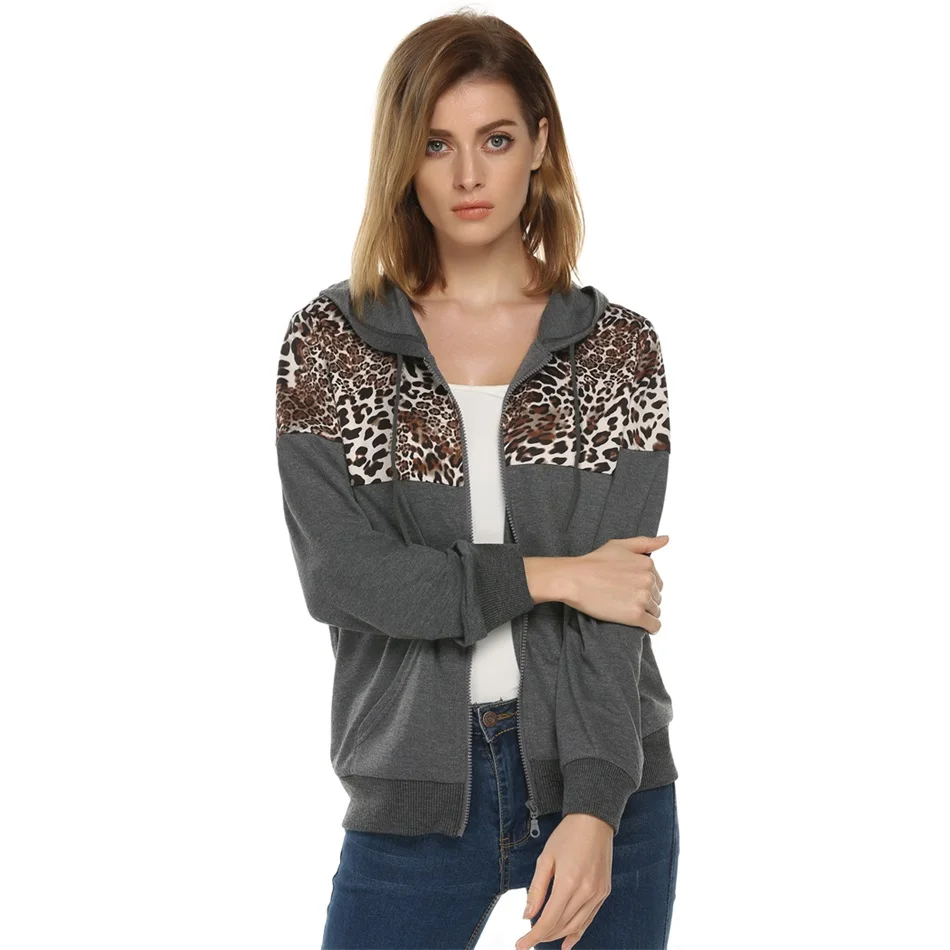 Женские толстовки на молнии Сезон весна-осень повседневные Новая модная верхняя