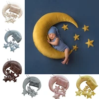 newborn photography props baby posing moon stars pillow square crescent pillow kit infants photo shooting fotografi accessories