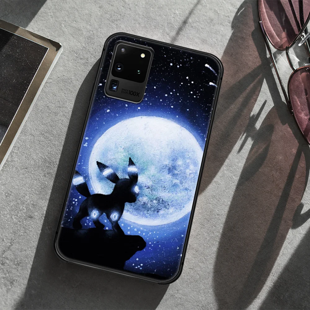 

Cute Pokemons Phone Case Cover Hull For Samsung Galaxy S 7 8 9 10 e 20 FE edge uitra plus Note 9 10 20 black Bumper Silicone