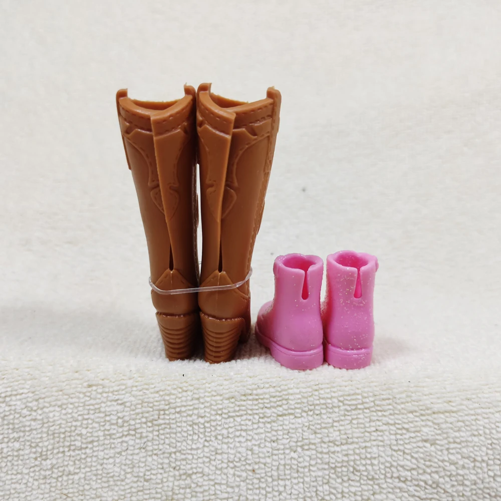 Розовые ботинки на высоких каблуках для кукол оригинальная Внешняя торговля