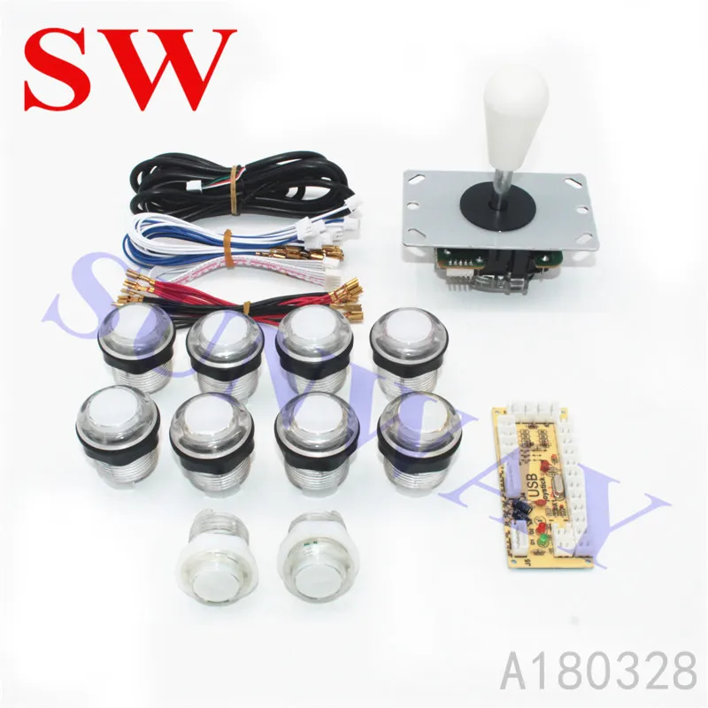 Горячая DIY аркадный комплект 1 плеер Нулевая задержка USB к ПК Sanwa стильный джойстик аркадная игра части машины для игры Jamma Fighting