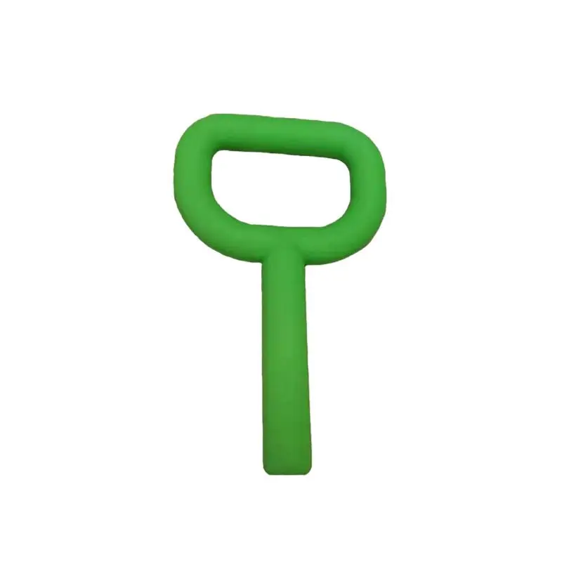 Green 2 Силиконовый D P образный захват для детей, прорезыватели для зубов, игрушка для детей, аутизм, оральный мотор, жевательные инструменты - Цвет: Green 2