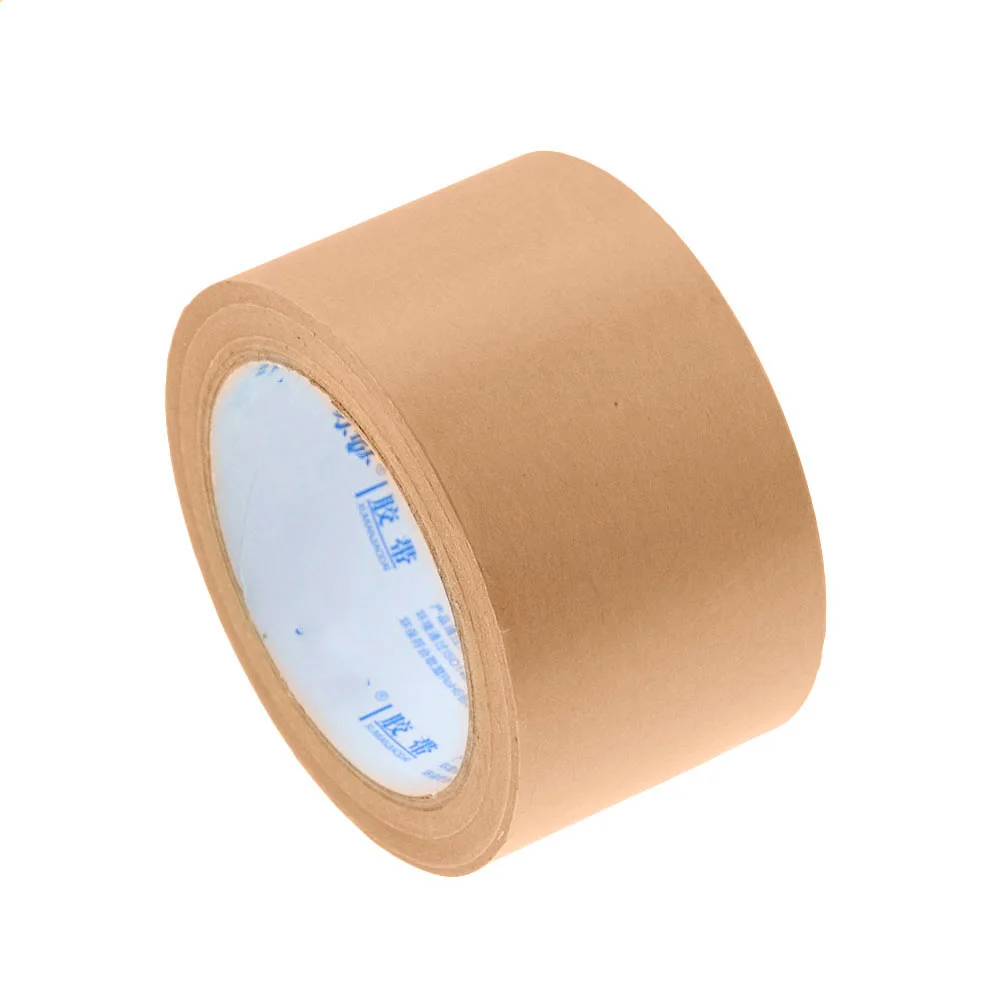 30m Gummed Kraft Paper Tape Bundled Adhesive Paper Tapes Sealed Water Activated Carton Painting Sticker For Packaging Tools