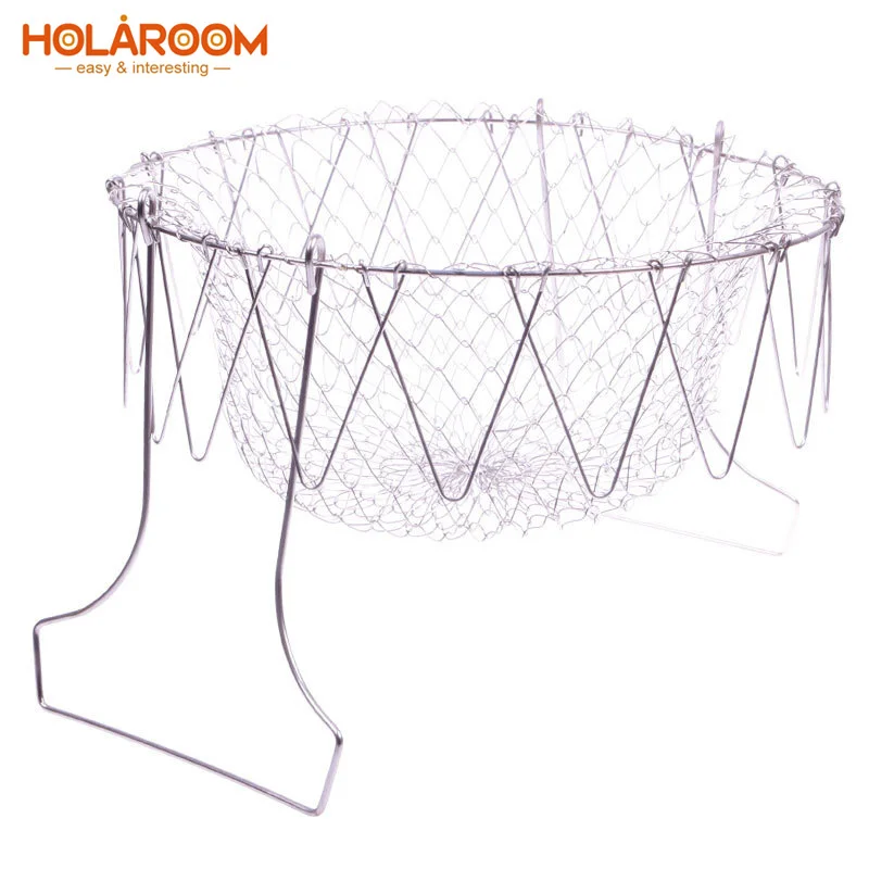 Складная промывка паром Holaroom корзина шеф повара для французской жарки Волшебная