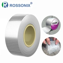 Aluminum Foil Butyl Rubber Self Adhesive Tape High Temperature Resistance Waterproof Stop Leak Tape for Wall Crack Duct Repair