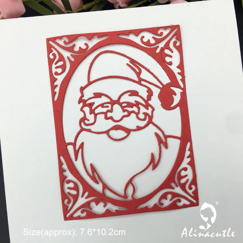 Высечка металлическая пресс форма Зимний Рождественский Санта Скрапбукинг