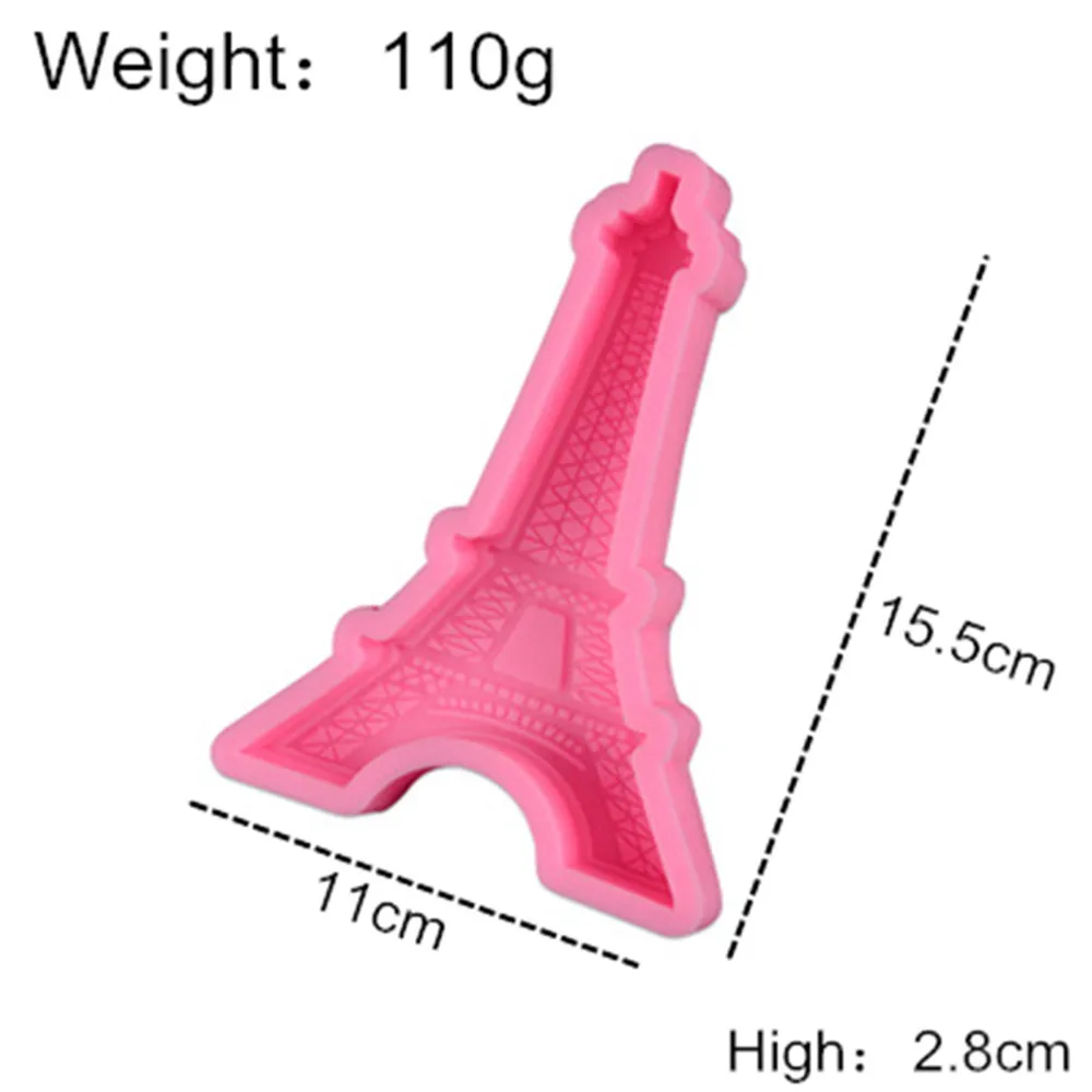 3D Париж Эйфелева башня силиконовые формы форма для шоколада помадки мыло Смолы