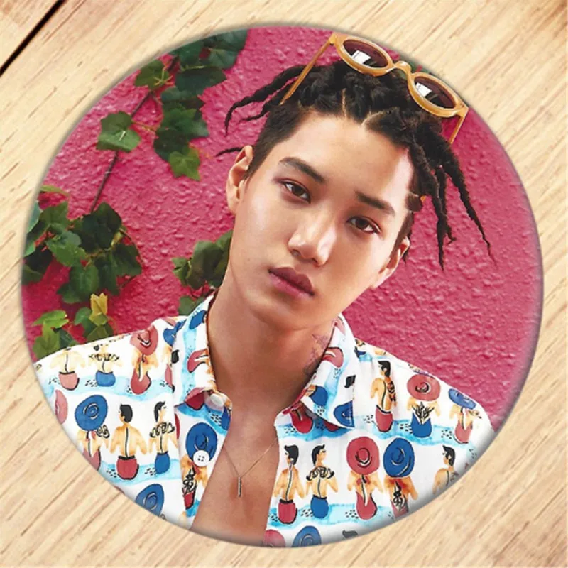 Бесплатная доставка Kpop EXO CHANYEOL BAEKHYUN Брошь булавка для девочек Значки одежды