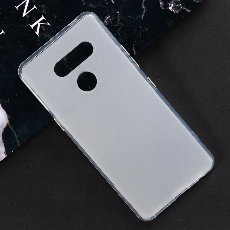 Для LG K50S гелевый Пудинг силиконовый защитный чехол для телефона для LG K50S Мягкий ТПУ чехол - Цвет: Frosted White