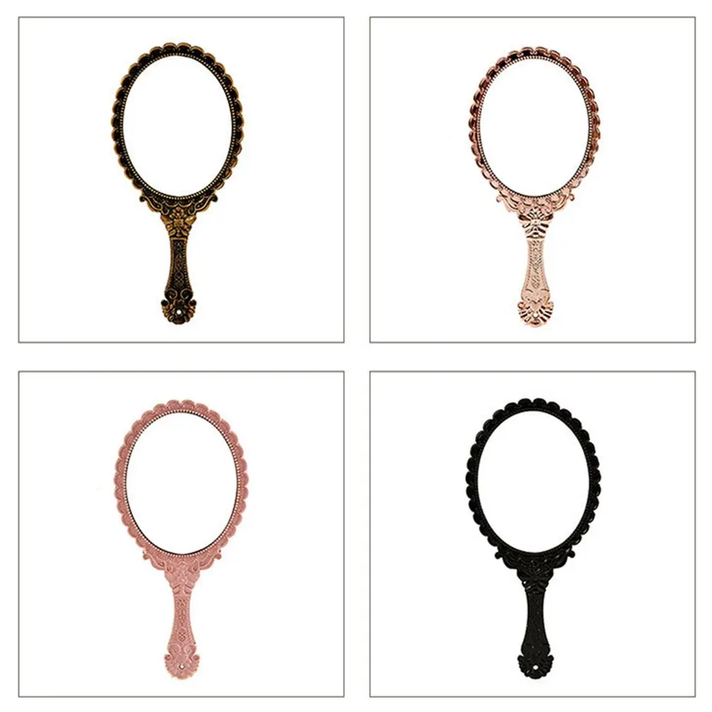 Креативное ретро-образное зеркало для макияжа портативное переносное кружево
