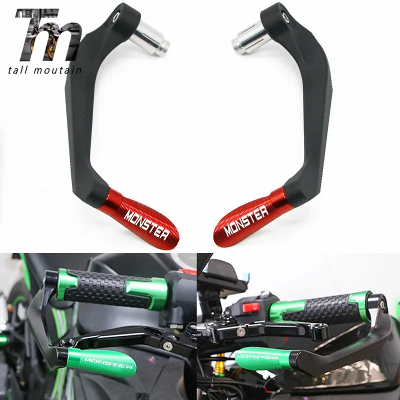 

For DUCATI Monster 821 695 696 797 1200 1200S 1100 1100S Motorcycle Handlebar Grips 7/8"22mm Brake Clutch Levers Guard Protector