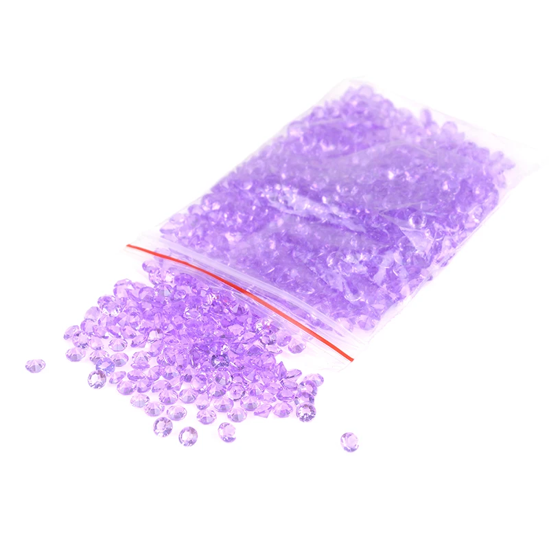 purple 1000 шт цветной кристалл сад камень DIY Алмазный гвоздь Телефон Чехол Конфетти Для украшения стола сад декоративная галька искусственный кристалл драгоценный камень ваза - Цвет: purple