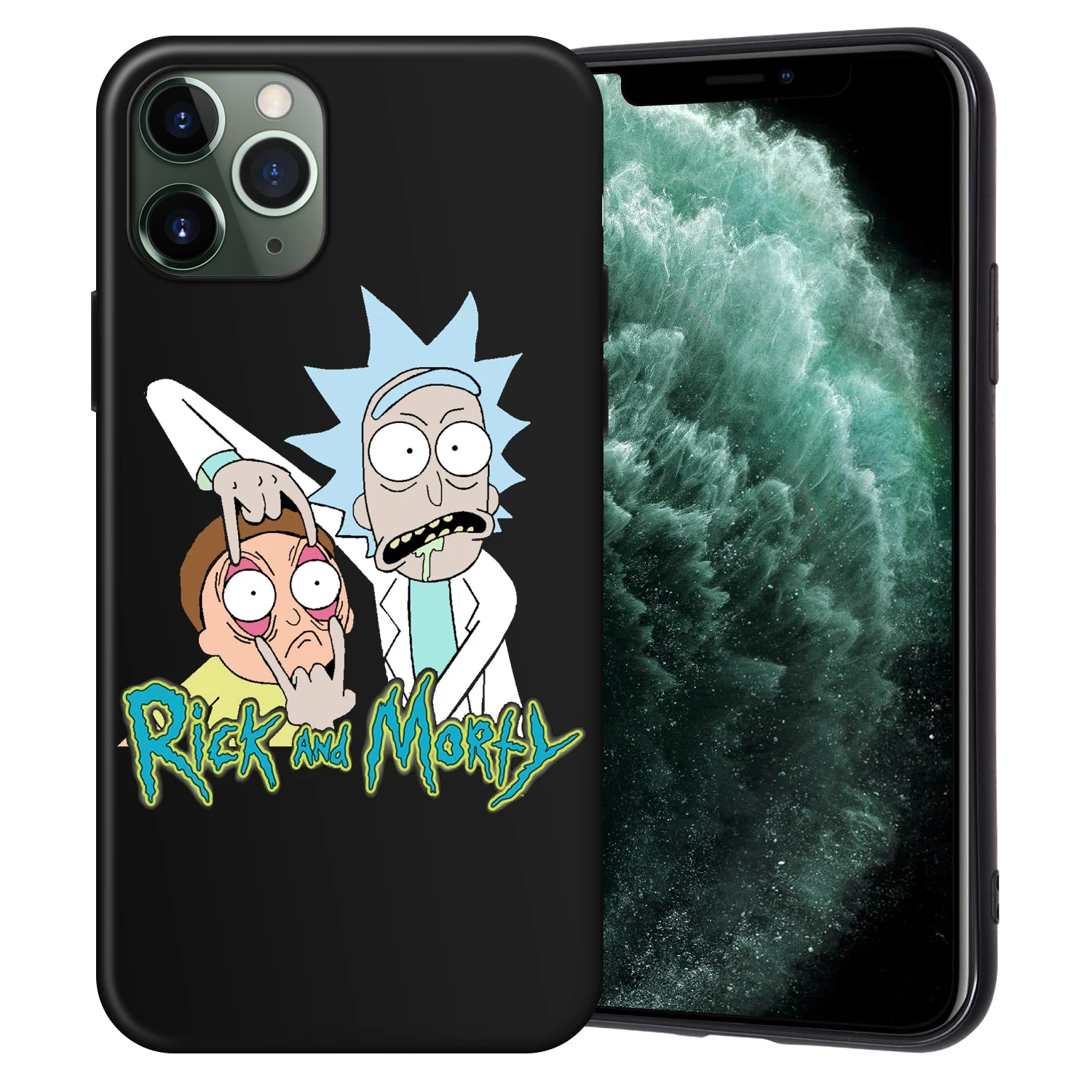 Рик и Морти черный чехол ТПУ для iPhone XR XS Max X Coque для iPhone 11 Pro Max чехол для iPhone 7 8 6 6S Plus 5 5S SE Fundas - Цвет: H6285