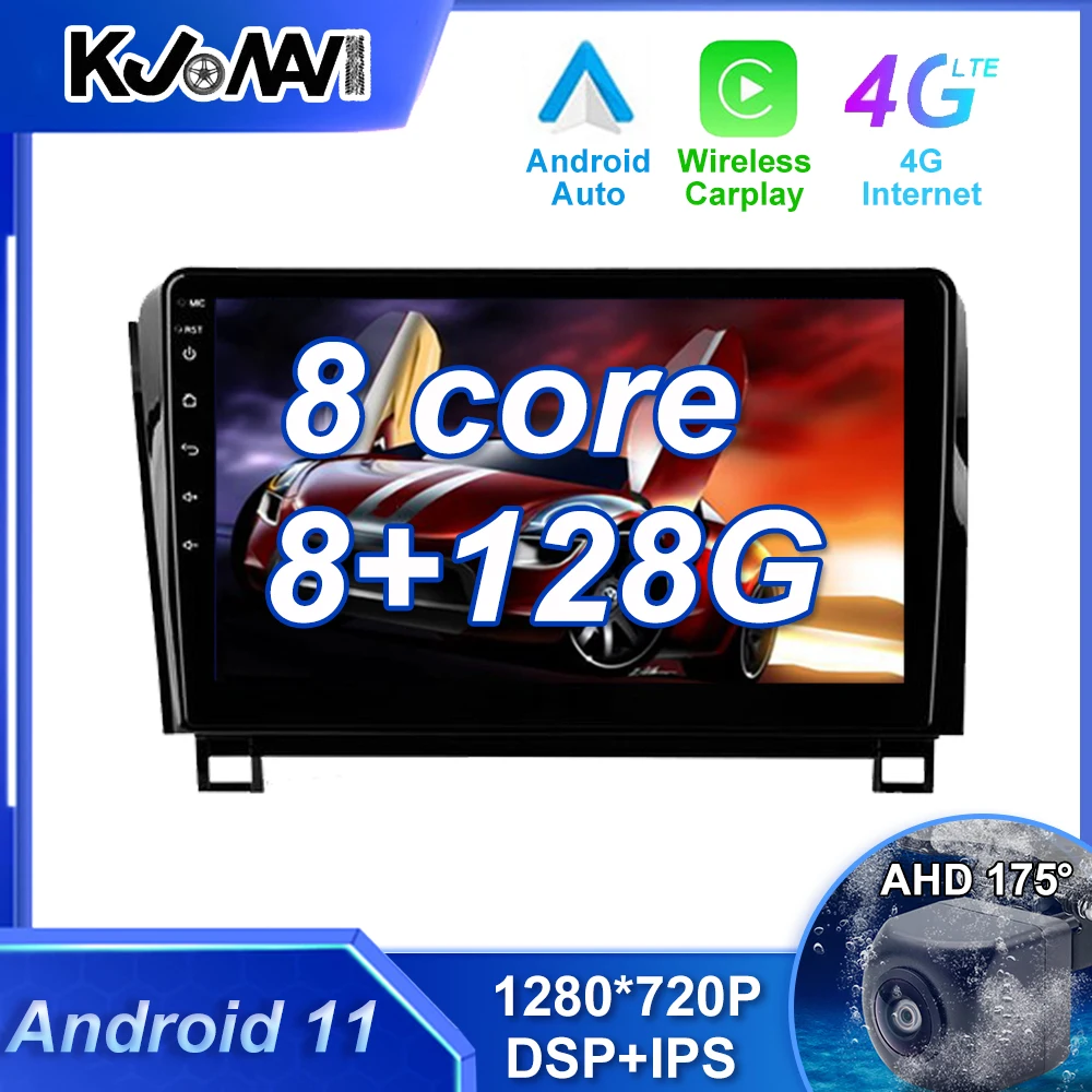 

Carplay 8+128G Android 11.0 Auto Radio Stereo-Player Multimedia GPS Navigation For Toyota Tundra XK50 2007 - 2013
