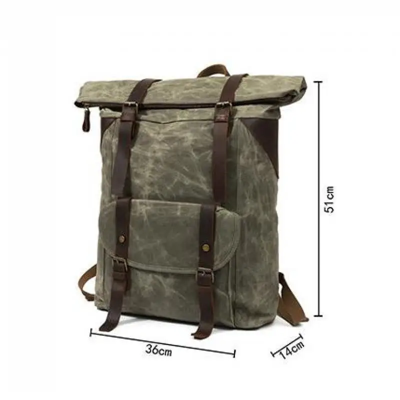 

YourSeason 2021 Vintage Men Canvas Travel Backpack Large Capacity Waterproof Wear Resistant Mountaineering Bags Multifunctional