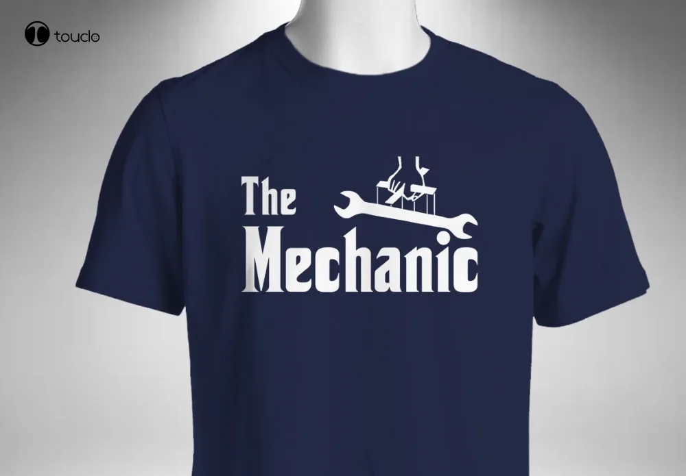 

Men'S Fashion T-Shirt Men Summer Style The Mechanic Mens God Father Style Technician Biker Car Tradesman Tee Shirt unisex