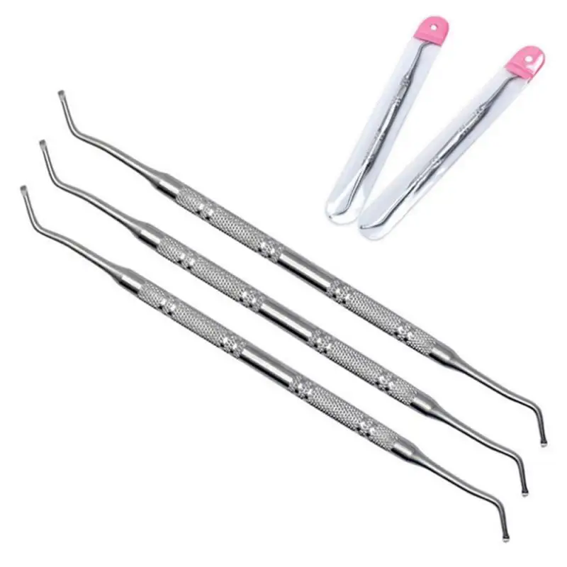 

Professional Nail Art Cuticle Pusher Curve Pinching Pusher Multifunction Nails Cleaning Tool Pedicure Armor Ingrown Nail Picker