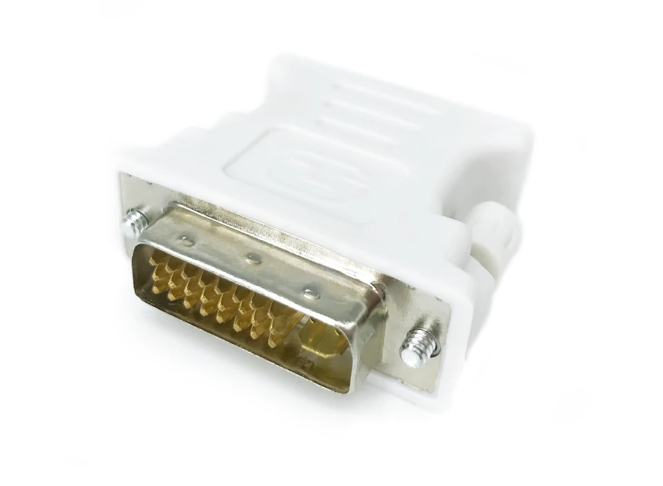 С DVI на VGA Кабель-адаптер штекер к женскому DVI 24+ 5 Pin к VGA 1080P конвертер адаптер для HDTV монитора компьютера ПК ноутбука DVI-I
