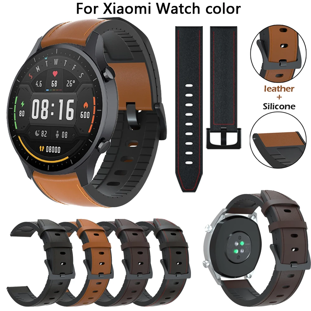 

Ремешок силиконовый для Xiaomi Watch Color MI 2, браслет для смарт-часов Amazfit GTR 47 мм, Stratos 3 pro 2e 2, 22 мм