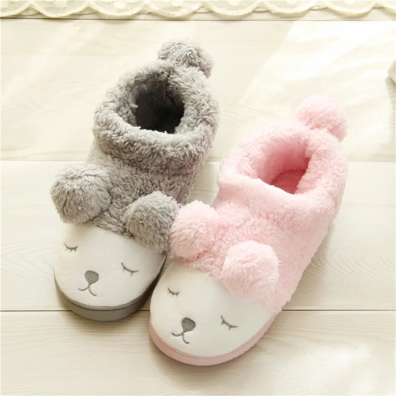 

Women's Cozy Fuzzy Home Slippers Memory Foam House Outdoor Indoor Winter Warm Cotton Sheep Lovers Lovely New Arrival Cartoons